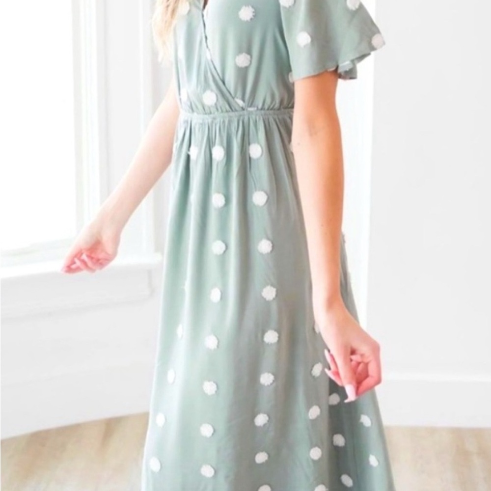 BOHME Midi Dress Polka Dot